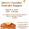 Shrove Tuesday Pancake Supper